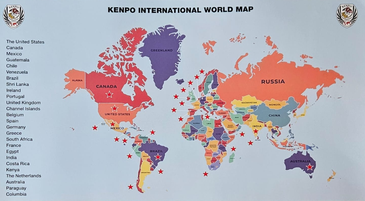 Kenpo International World Map